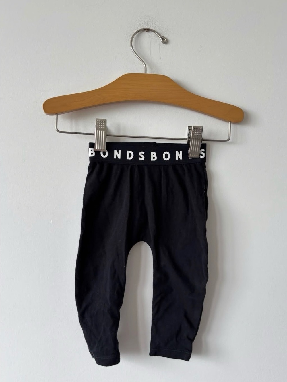 Bonds Black Kids Leggings with Branded Waistband